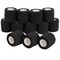 12-Rolls Self Adherent Bandage Wrap, Vet Tape - 2 In x 15 ft Breathable, Elastic Cohesive Wrap Tape for Wrist, Swelling, Sports, Tattoo (Black)